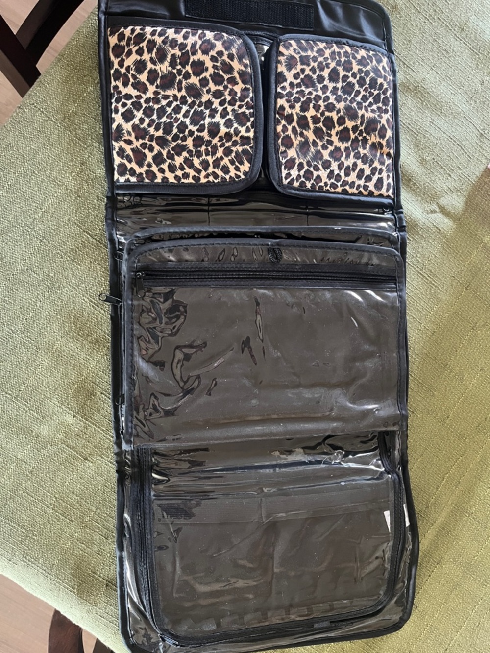 Silpada Leopard Print Jewelry Travel Case - Black, Brown, Cream - Picture 2 of 7